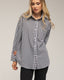 Camisa oversize de vichy con bolsillo