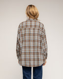 Camisa de cuadros con bolsillos y cierre de botones - Tantra Spain