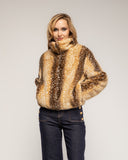 Chaqueta de pelo sintético, tipo bambi con cierre de cremallera - Tantra Spain