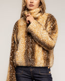 Chaqueta de pelo sintético, tipo bambi con cierre de cremallera - Tantra Spain