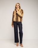 Chaqueta de pelo sintético, tipo bambi con cierre de cremallera - Tantra Spain