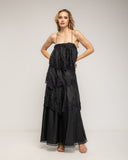 Vestido Maxi de encaje y volantes con tirantes - Tantra Spain
