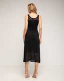 Vestido midi de tirantes de punto con forro aparte - Tantra Spain 
