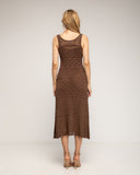 Vestido midi de tirantes de punto con forro aparte - Tantra Spain 