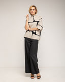 Pantalon de traje de corte recto con cinturilla y bolsillos laterales - Tantra Spain