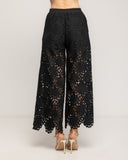 Pantalon cropped de guipur con bolsillos - Tantra Spain