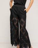Pantalon cropped de guipur con bolsillos - Tantra Spain