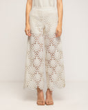 Pantalon cropped de guipur con bolsillos - Tantra Spain