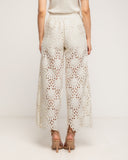Pantalon cropped de guipur con bolsillos - Tantra Spain