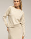 Jersey de punto básico de cuello redondo
