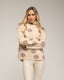 Jersey amplio de lunares con cuello alto