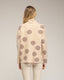 Jersey amplio de lunares con cuello alto