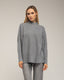 Jersey oversize con textura de rayas y cuadros.