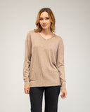 Jersey de punto fino con cuello pico