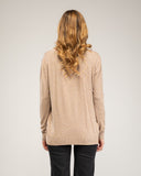 Fine-knit V-neck sweater
