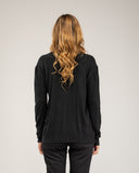 Fine-knit V-neck sweater