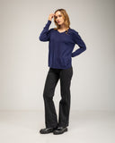 Fine-knit V-neck sweater