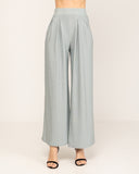 Lurex set with asymmetric sleeve top