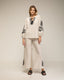 Set de pantalon y top con bordados en las mangas, cuello y en el bajo del pantalon