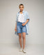 Bermudas denim rectas.