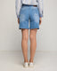 Bermudas denim rectas.