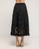 Falda midi de guipur corte en A - Tantra Spain