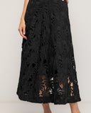 Falda midi de guipur corte en A - Tantra Spain