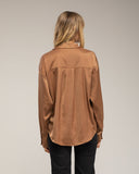 Blusa con seda con botones de piedras - Tantra Spain