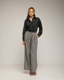 Blusa con seda con botones de piedras - Tantra Spain