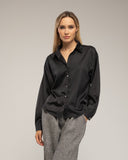 Blusa con seda con botones de piedras - Tantra Spain
