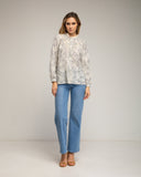 Blusa estampada con vainica en el pecho - Tantra Spain