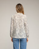 Blusa estampada con vainica en el pecho - Tantra Spain