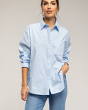 Camisa oversize con bolsillo delantero - Tantra Spain
