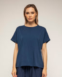 camiseta con detalle bordado en los hombros (Navy) - Tantra Spain