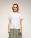 camiseta con detalle bordado en los hombros (White) - Tantra Spain