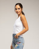 Camiseta de tirantes con alas de strass en la espalda - Tantra Spain