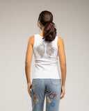 Camiseta de tirantes con alas de strass en la espalda - Tantra Spain