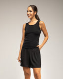 Camiseta de tirantes con alas de strass en la espalda (BLACK) - Tantra Spain