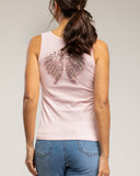 Camiseta de tirantes con alas de strass en la espalda (PINK) - Tantra Spain