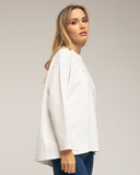 Camiseta oversize con cortes transversales y verticales. - Tantra Spain