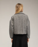 Chaqueta de espiguilla con cierre de cremallera. - Tantra Spain