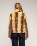 Chaqueta de pelo sintético tipo bambi con cierre de cremallera - Tantra Spain