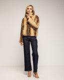 Chaqueta de pelo sintético tipo bambi con cierre de cremallera - Tantra Spain