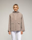 Chaqueta impermeable con capucha, bolsillos frontales visibles y cierre de cremallera - Tantra Spain
