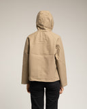 Chaqueta impermeable con capucha y bolsillos. Beige. - Tantra Spain
