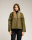 Chaqueta impermeable con capucha y bolsillos. Khaki. - Tantra Spain