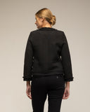 Chaqueta tipo tweed con 4 bolsillos frontales y botones dorados - Tantra Spain