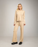 Conjunto de Punto Fino: Jersey Polo y Pantalón Ancho - Tantra Spain