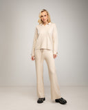 Conjunto de Punto Fino: Jersey Polo y Pantalón Ancho - Tantra Spain
