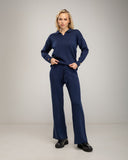 Conjunto de Punto Fino: Jersey Polo y Pantalón Ancho - Tantra Spain